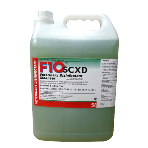 F10 SCXD Veterinary Disinfectant Cleanser Pine 5L