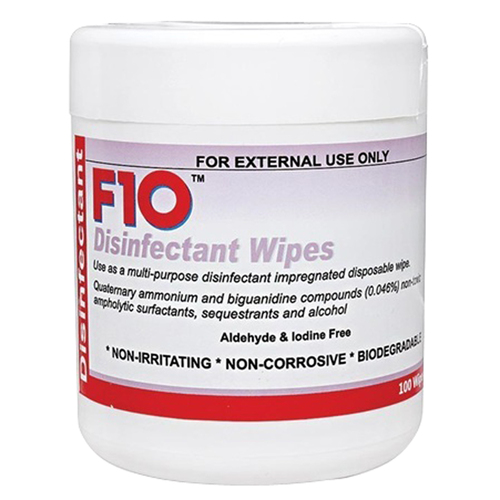 F10 Disinfectant Multi-Purpose Wet Wipes 100 Pack