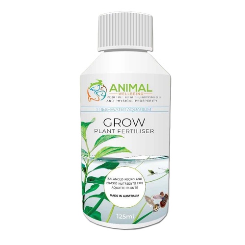 Animal Wellbeing Grow Plant Fertiliser for Aquatic Plants 125ml