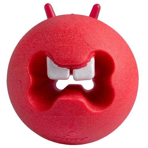 Rogz Fred Treat Ball Treat Dispensing Dog Toy Red