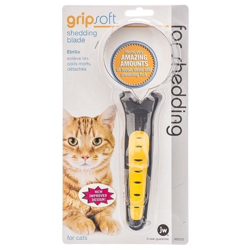 Gripsoft Cat Shedding Blade Stainless Steel Loop Grooming Treatment 