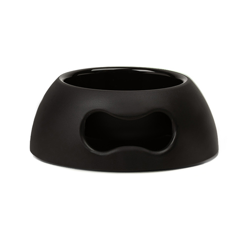 United Pets Pappy Durable Anti-Skid Dog Bowl Black Small