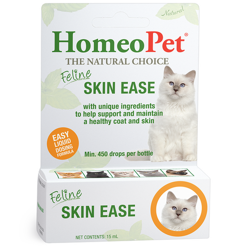 HomeoPet Feline Skin Ease Natural Skin & Coat Support for Cats 15ml