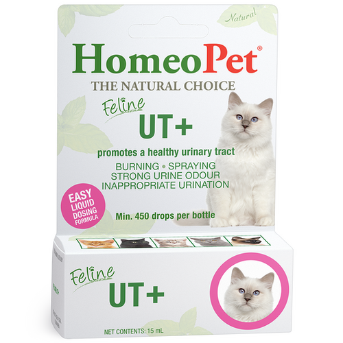 HomeoPet Feline Ut+ Fast Acting Urinary Tract Health Care for Cats 15ml
