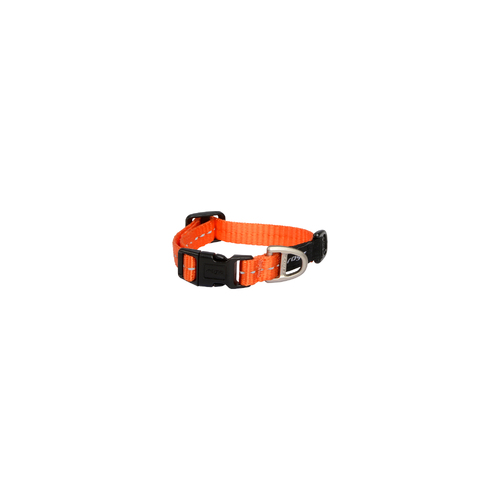 Rogz Classic Lockable Reflective Dog Collar Orange XS