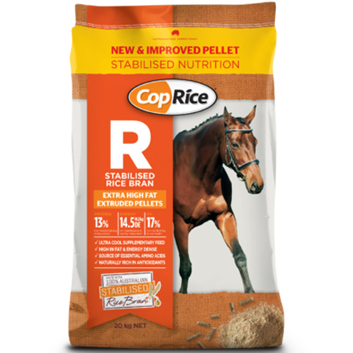 CopRice Rice Bran Pellets High Protein Energy Horse Feed 20kg 