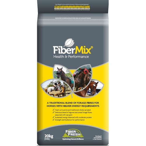 Fibermix Health & Performance Horse Forage Fibre Feed Yellow 20kg