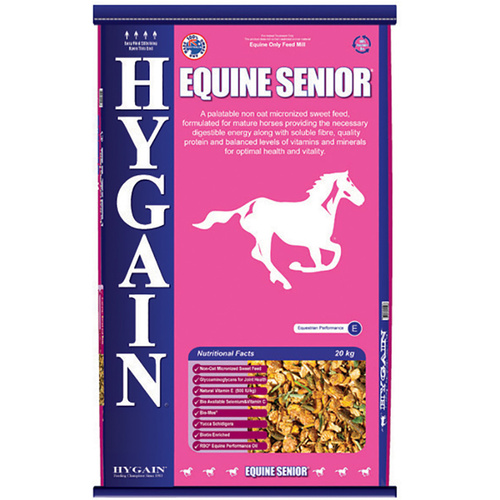Hygain Equine Senior Horses Tasty Non-Oat Feed Supplement 20kg 