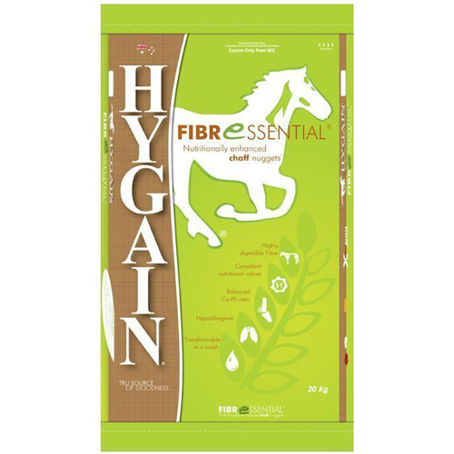 Hygain Fibreesential Horses Nutritionally Enhanced Chaff Nuggets 20kg 