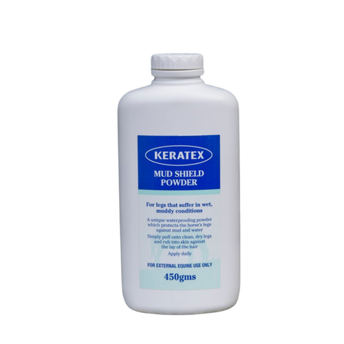 Keratex Mud Shield Powder for Horse Legs Suffer in Wet & Muddy Conditions 454g