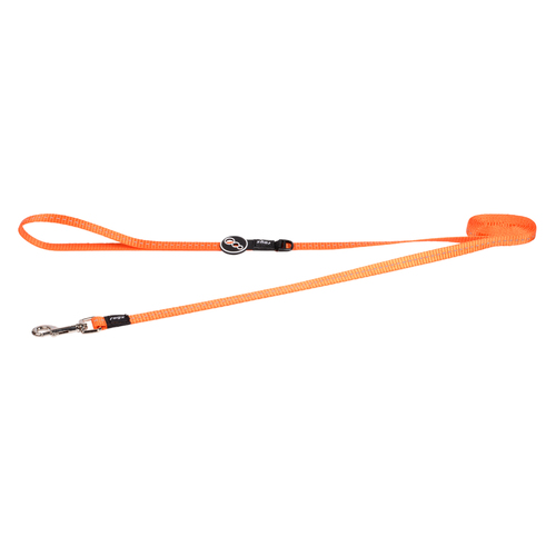 Rogz Classic Reflective Dog Safety Lead Orange Small