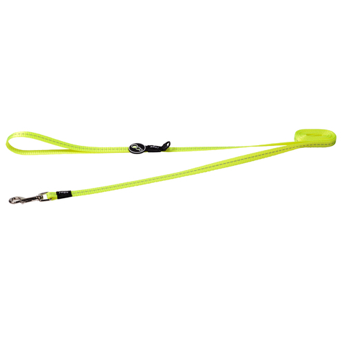Rogz Classic Reflective Dog Safety Lead Dayglo Small