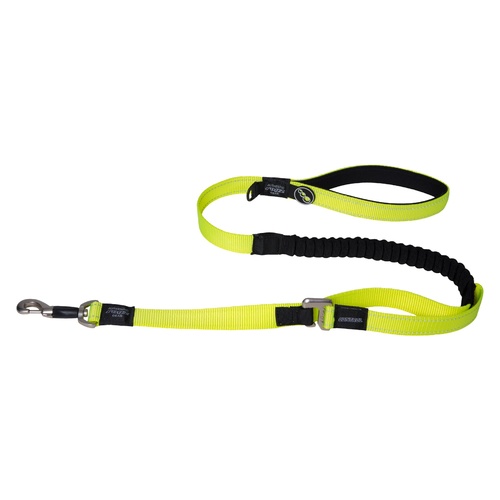 Rogz Utility Control Adjustable Dog Long Lead Dayglo Yellow XL