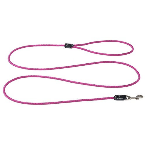 Rogz Classic Rope Genuine Leather Cuffs Dog Lead Pink Small