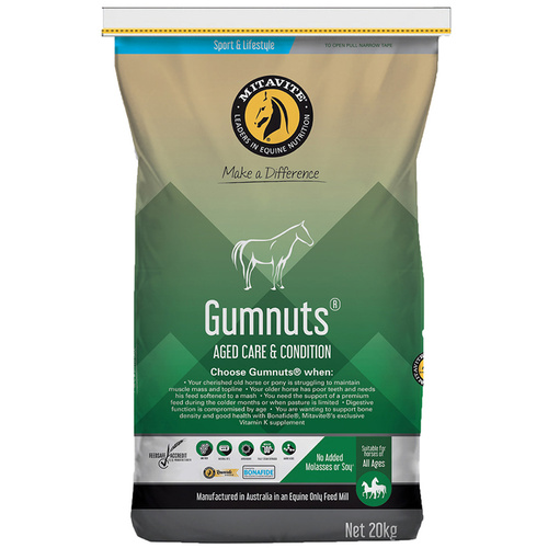 Mitavite Gumnuts Horse Feeds 20kg 