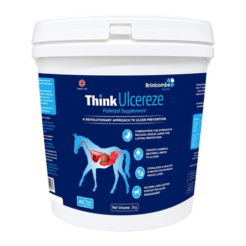 Think Ulcereze Pellets Gastrointestinal Support Supplement for Horses 3kg