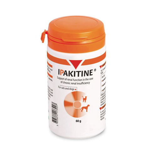Ipakitine Calcium Supplement for Chronic Renal Failure in Cats & Dogs 60g