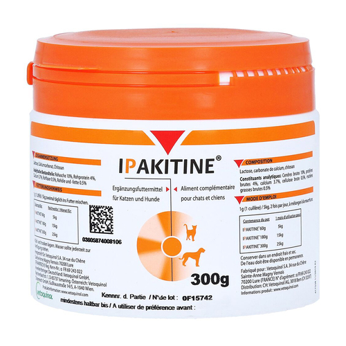 Ipakitine Calcium Supplement for Chronic Renal Failure in Cats & Dogs 300g