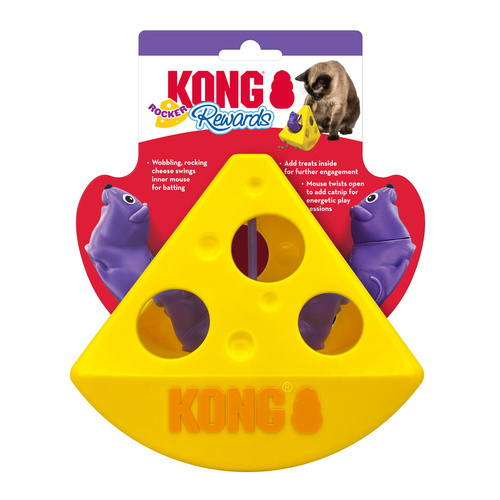 KONG Cat Rewards Rocker Cheese Toy