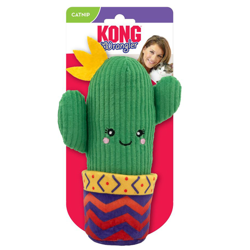 KONG Cat Wrangler™ Cactus Green Toy