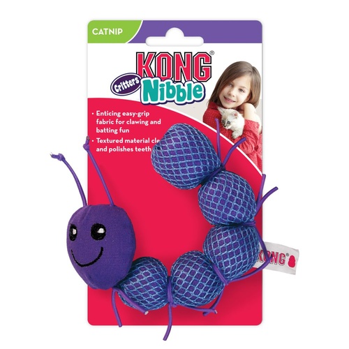 KONG Cat Nibble Critter Catnipillar Toy