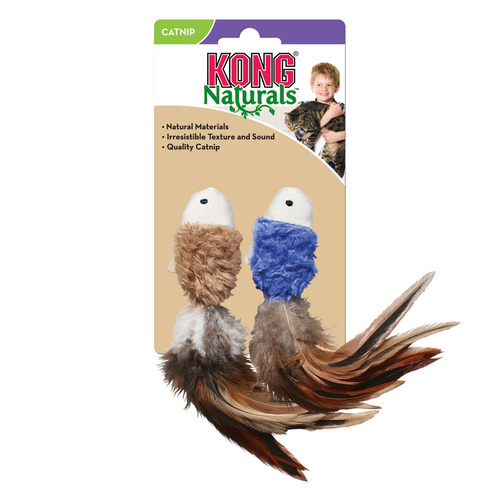 KONG Cat Naturals Crinkle Fish Toy Assorted
