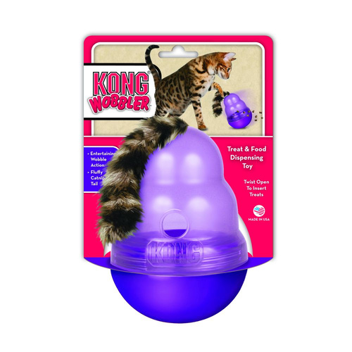 KONG Cat Wobbler Toy Small Purple