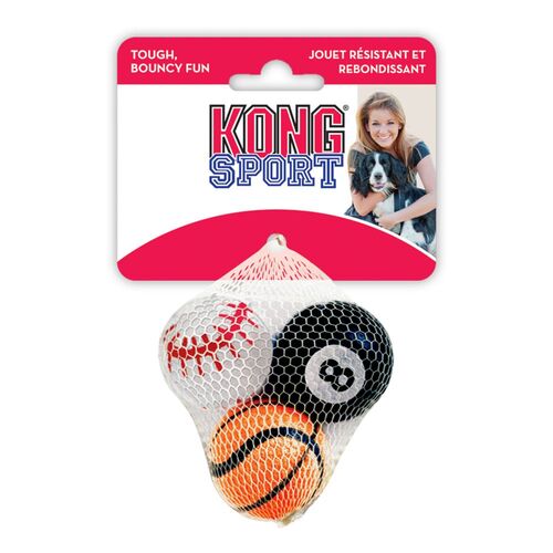 KONG Dog Airdog Sport Balls Assorted 3 Pack Small