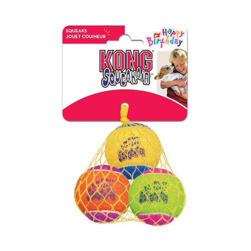KONG Dog SqueakAir® Birthday Balls Toy Medium
