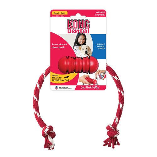 KONG Dog Dental with Rope Toy Small 
