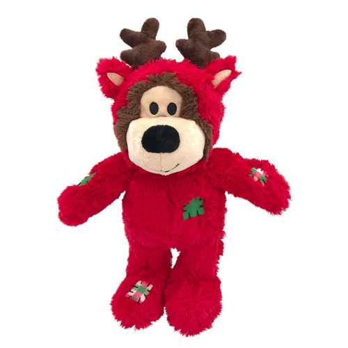 KONG Dog Holiday Wild Knots Bear Toy Assorted Small/Medium
