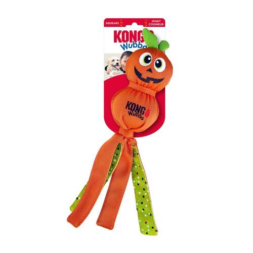 KONG Dog Halloween Wubba Ballistic Pumpkin Toy Large