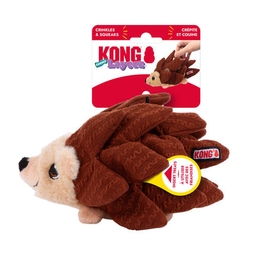 KONG Dog Layerz Forage Hedgehog Toy Medium