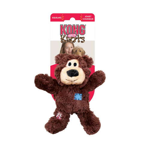 KONG Dog Wild Knots Bear Toy Assorted XS