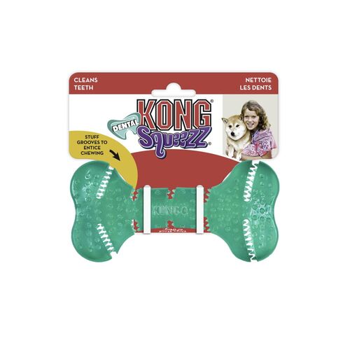 KONG Dog Squeezz® Dental Bone Toy Medium