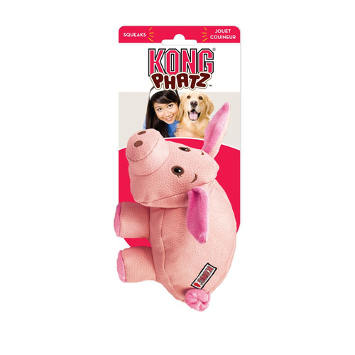KONG Dog Phatz™ Pig Toy Pink Small 