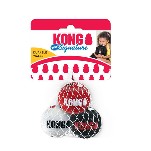 KONG Dog Signature Sport Balls Assorted 3pk Medium