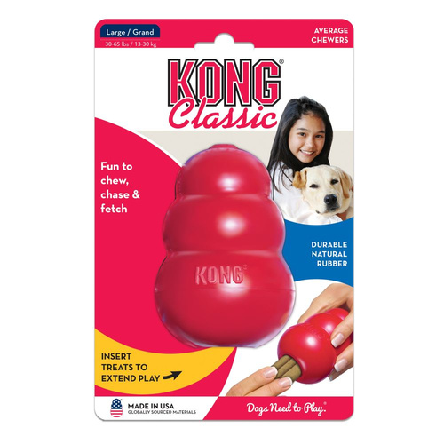 KONG Dog Classic Toy Red Large 