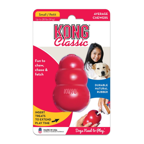KONG Dog Classic Toy Red Small 