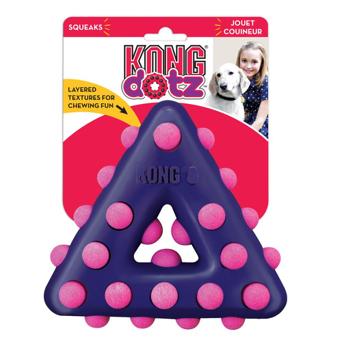 KONG Dog Dotz™ Triangle Toy Purple Large 