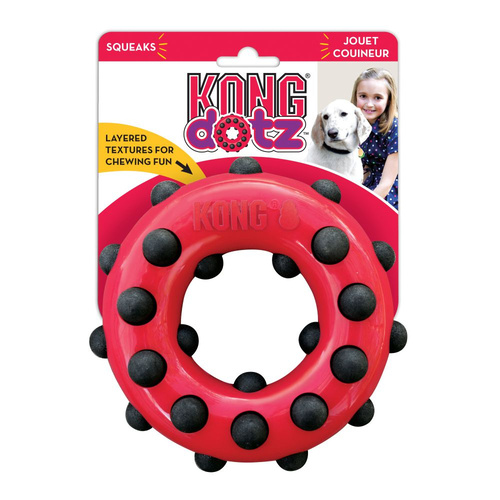 KONG Dog Dotz™ Circle Toy Red Small 