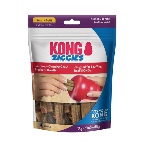 KONG Dog Stuff'n Ziggies Tasty Chew Treats Chicken Poulet Small