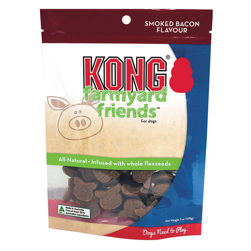 KONG Farmyard Friends Smoked Bacon Dog Training Treats 