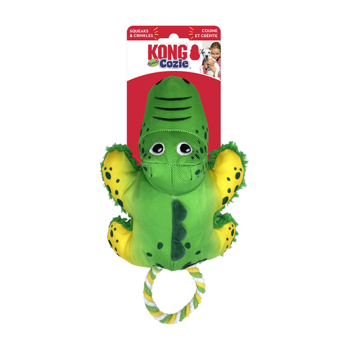 KONG Dog Cozie Tuggz Alligator Toy Small/Medium