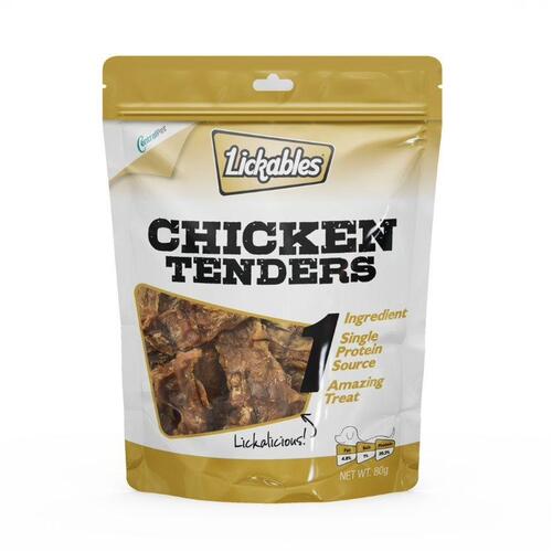Lickables Chicken Tenders Natural Dog Chew Treats 80g