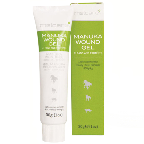 Melcare Manuka Animal Cleans & Protects Wound Honey Gel Tube 30g 