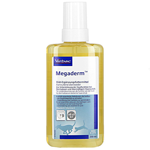 Virbac Megaderm Dogs & Cats Essential Fatty Acid Supplement 250ml 