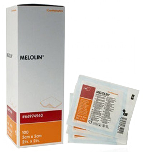 Melolin Low Adherent Absorbent Sterile Dressing 5cm x 5cm 100 Pack 