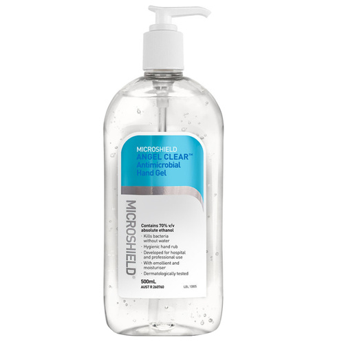 Microshield Angel Hand Gel Antimicrobial Hygienic Protection 500ml