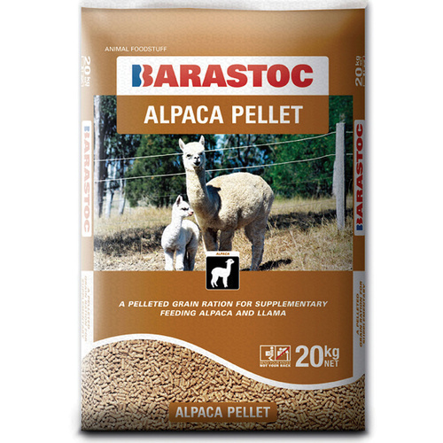 Barastoc Alpaca Pellets Grain Maintenance Food Llama 20kg 